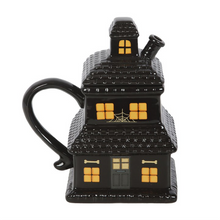 Load image into Gallery viewer, Black Haunted House Mug