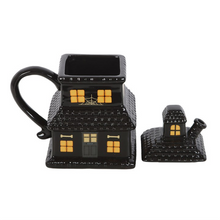 Load image into Gallery viewer, Black Haunted House Mug