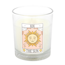 Load image into Gallery viewer, The Sun Vintage Tarot Rose Candle