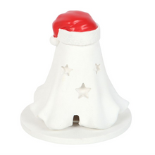 Load image into Gallery viewer, Ghost with Santa Hat Incense Cone Holder