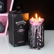 Load image into Gallery viewer, Large Pink Vampire Tears Pillar Candle