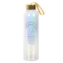 Load image into Gallery viewer, Manifest Your Life Iridescent Glass Water Bottle