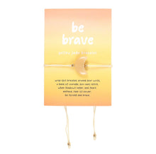 Load image into Gallery viewer, Be Brave Yellow Jade Crystal Moon Bracelet