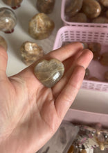 Load image into Gallery viewer, Peach Moonstone Hearts