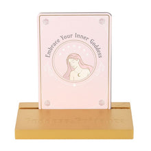 Load image into Gallery viewer, Goddess Energy Affirmation Cards with Wooden Stand