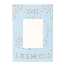 Load image into Gallery viewer, The Moon Vintage Tarot Necklace on Greeting Card