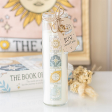 Load image into Gallery viewer, Vintage Tarot Rose Tube Candle