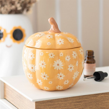 Load image into Gallery viewer, Groovy Floral Pumpkin Oil Burner