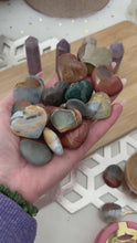 Load and play video in Gallery viewer, Polychrome Jasper Hearts
