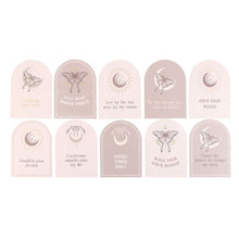 Load image into Gallery viewer, Luna Moth Affirmation Cards with Wooden Stand