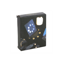 Load image into Gallery viewer, Black Flower of Life Crescent Moon Tarot Card Stand