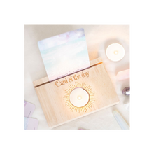 Load image into Gallery viewer, Natural Card of the Day Tarot Card Stand Tealight Holder
