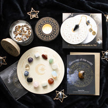 Load image into Gallery viewer, Astrology Wheel Crystal Grid Set