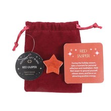 Load image into Gallery viewer, Red Jasper Crystal Star in a Bag