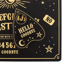 Load image into Gallery viewer, Black Talking Board Placemat and Coaster Set