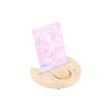 Load image into Gallery viewer, Natural Crystal Crescent Moon Tarot Card Stand