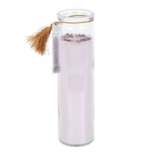 Load image into Gallery viewer, Blackberry Tube Candle with Amethyst Crystals