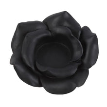 Load image into Gallery viewer, Black Rose Resin Tealight Candle Holder
