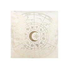 Load image into Gallery viewer, 35cm Square Off White Astrology Wheel Cushion