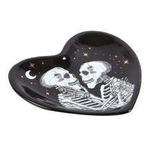 Load image into Gallery viewer, Skeleton Couple Heart Trinket Dish
