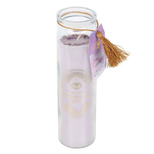 Load image into Gallery viewer, Blackberry Tube Candle with Amethyst Crystals