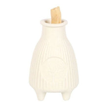 Load image into Gallery viewer, Cream Ribbed Palo Santo Burner