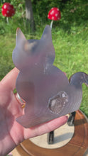 Load and play video in Gallery viewer, Agate Cat Carving
