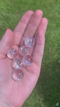 Load and play video in Gallery viewer, Clear Quartz Spheres with rainbows
