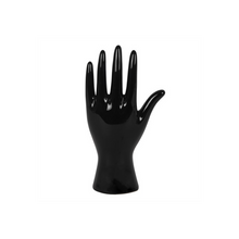 Load image into Gallery viewer, Black Ceramic Palmistry Hand Ornament