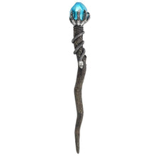 Load image into Gallery viewer, Silver Claw Wand with Blue Gem
