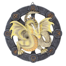 Load image into Gallery viewer, Mabon Dragon Resin Wall Plaque by Anne Stokes