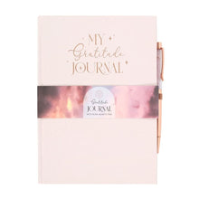 Load image into Gallery viewer, Gratitude Journal with Rose Quartz Pen