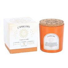 Load image into Gallery viewer, Capricorn Sandalwood & Jasmine Gemstone Zodiac Candle