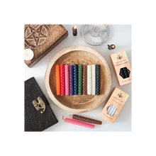 Load image into Gallery viewer, Set of 6 Brown Beeswax Spell Candles