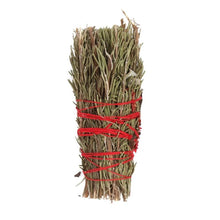 Load image into Gallery viewer, 6in Ritual Wand Smudge Stick with Rosemary and Red Flowers