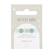 Load image into Gallery viewer, Aventurine Semi Precious Crystal Earrings
