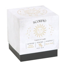 Load image into Gallery viewer, Scorpio Black Oudh Gemstone Zodiac Candle
