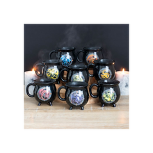 Load image into Gallery viewer, Imbolc Colour Changing Cauldron Mug by Anne Stokes