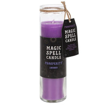Load image into Gallery viewer, Lavender 'Prosperity' Spell Tube Candle