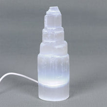 Load image into Gallery viewer, LED Selenite Mountain Lamp