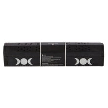 Load image into Gallery viewer, Triple Moon Wooden Sage Incense Box Set