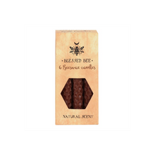Load image into Gallery viewer, Set of 6 Brown Beeswax Spell Candles