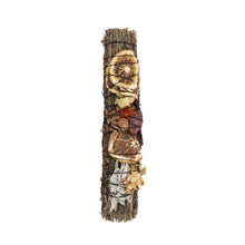 Load image into Gallery viewer, 9in Ritual Wand Smudge Stick with Rosemary, Palo Santo and Red Jasper
