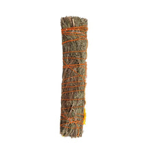 Load image into Gallery viewer, 9in Ritual Wand Smudge Stick with Rosemary, Palo Santo and Quartz