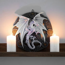 Load image into Gallery viewer, Yule Dragon Resin Wall Plaque by Anne Stokes
