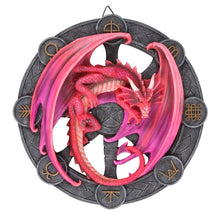 Load image into Gallery viewer, Lammas Dragon Resin Wall Plaque by Anne Stokes