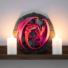 Load image into Gallery viewer, Lammas Dragon Resin Wall Plaque by Anne Stokes