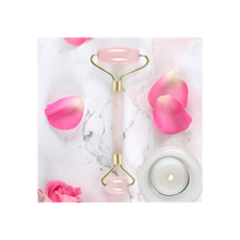 Load image into Gallery viewer, Rose Quartz Dual Ended Face Roller
