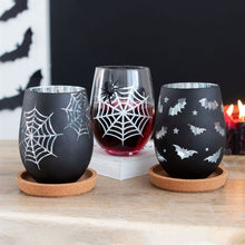 Load image into Gallery viewer, Bat Stemless Wine Glass