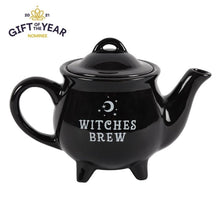 Load image into Gallery viewer, Witches Brew Black Ceramic Tea Pot